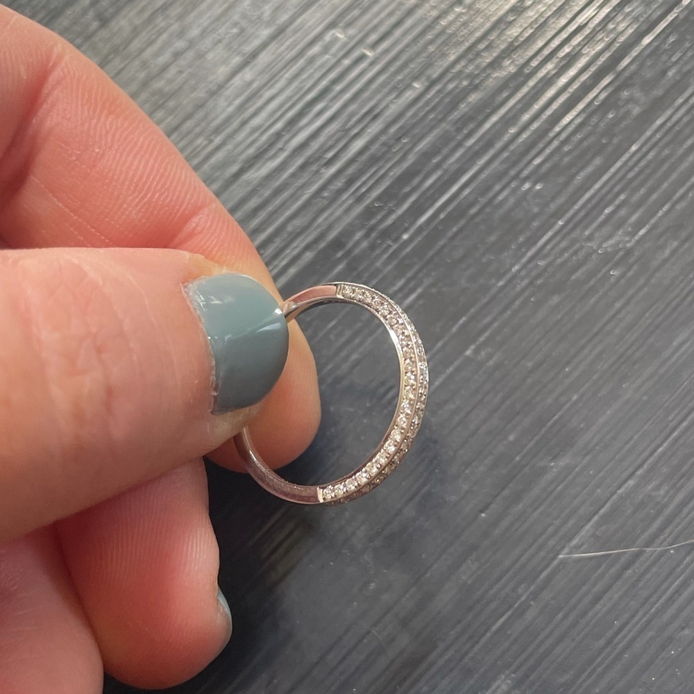18k White Gold Custom Wedding Band - Picture 3 of 12